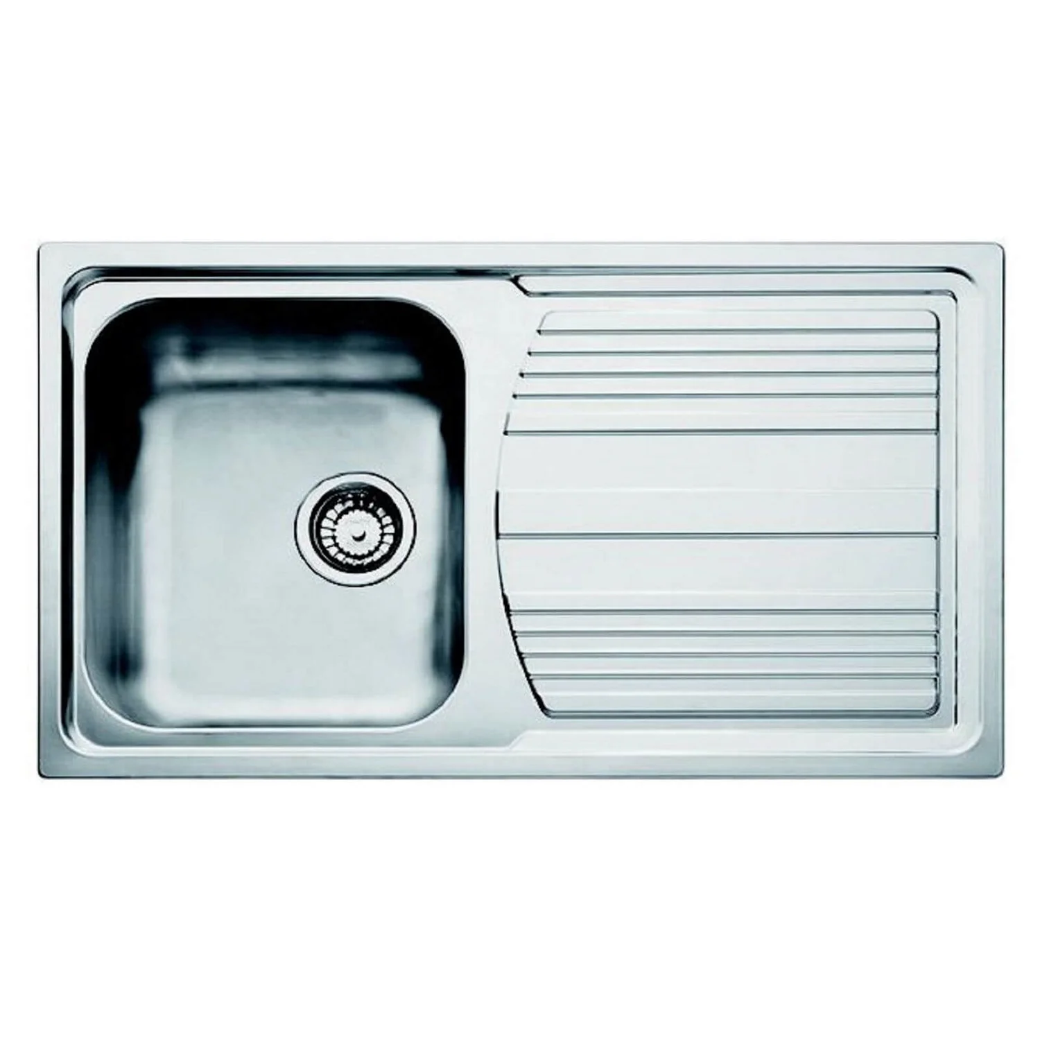 Carron Phoenix Logica Reversible Silver Kitchen Sink - 1 Bowl 1 Carron Phoenix Logica Reversible Silver Kitchen Sink - 1 Bowl