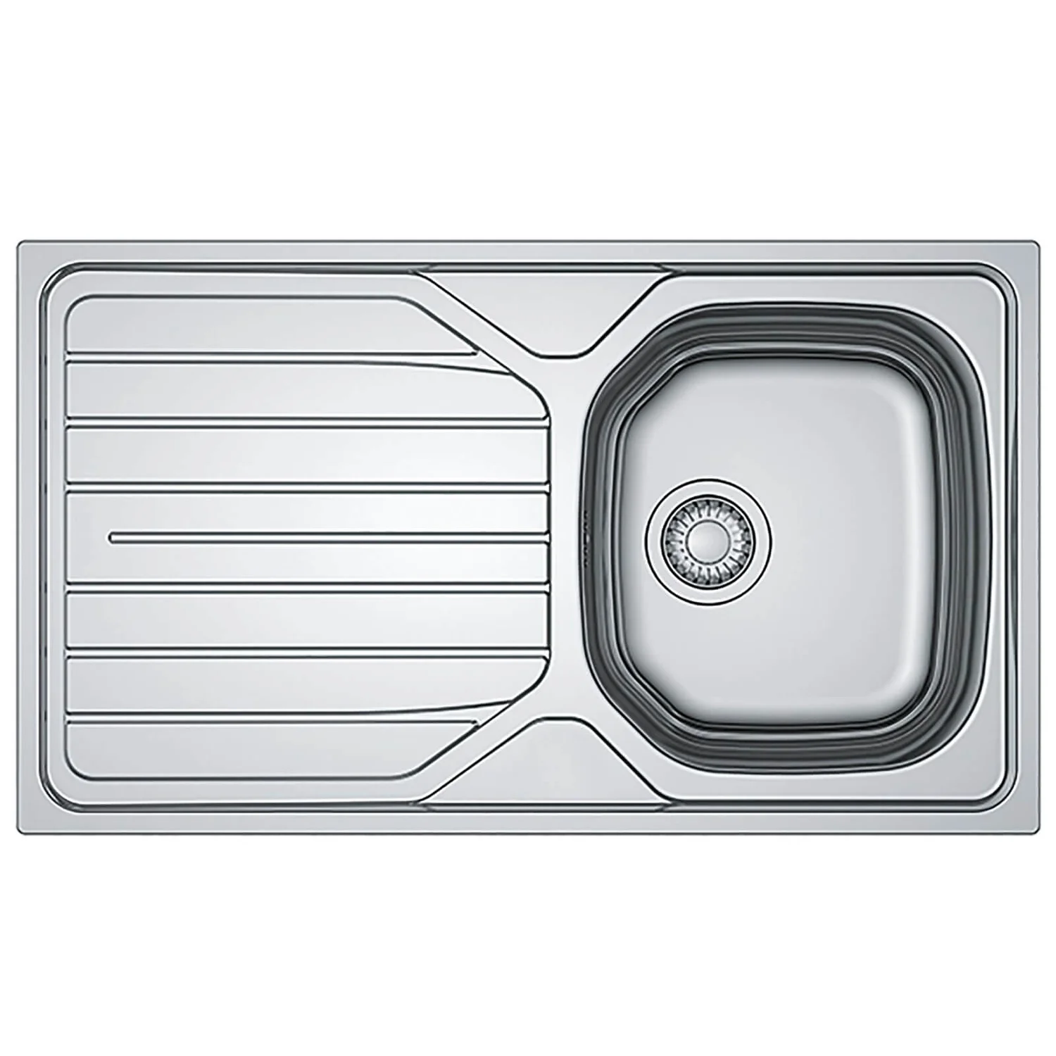 Mezzo Silver Kitchen Sink - 1 Bowl 1 Mezzo Silver Kitchen Sink - 1 Bowl