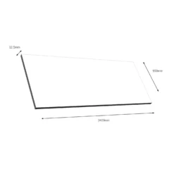 Zenith Calderia Compact Laminate Breakfast Bar - 2400x950x12.5mm -Kitchen Hardware Store 12834315 1064833167919108