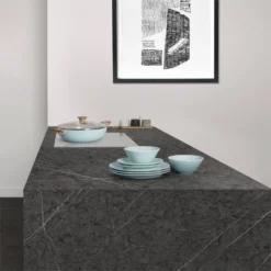 Zenith Cloudy Nova Compact Laminate Breakfast Bar - 2400x950x12.5mm -Kitchen Hardware Store 12834329 1704833168463248