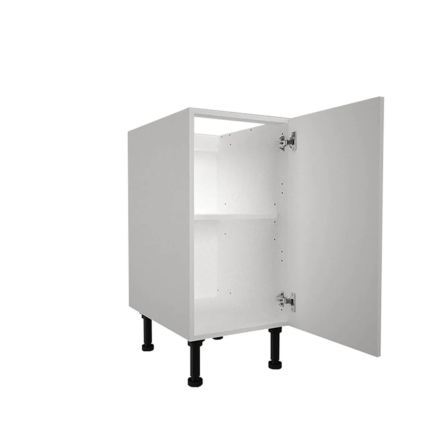 High Gloss Slab White 400mm Base Unit 2 High Gloss Slab White 400mm Base Unit - Image 2