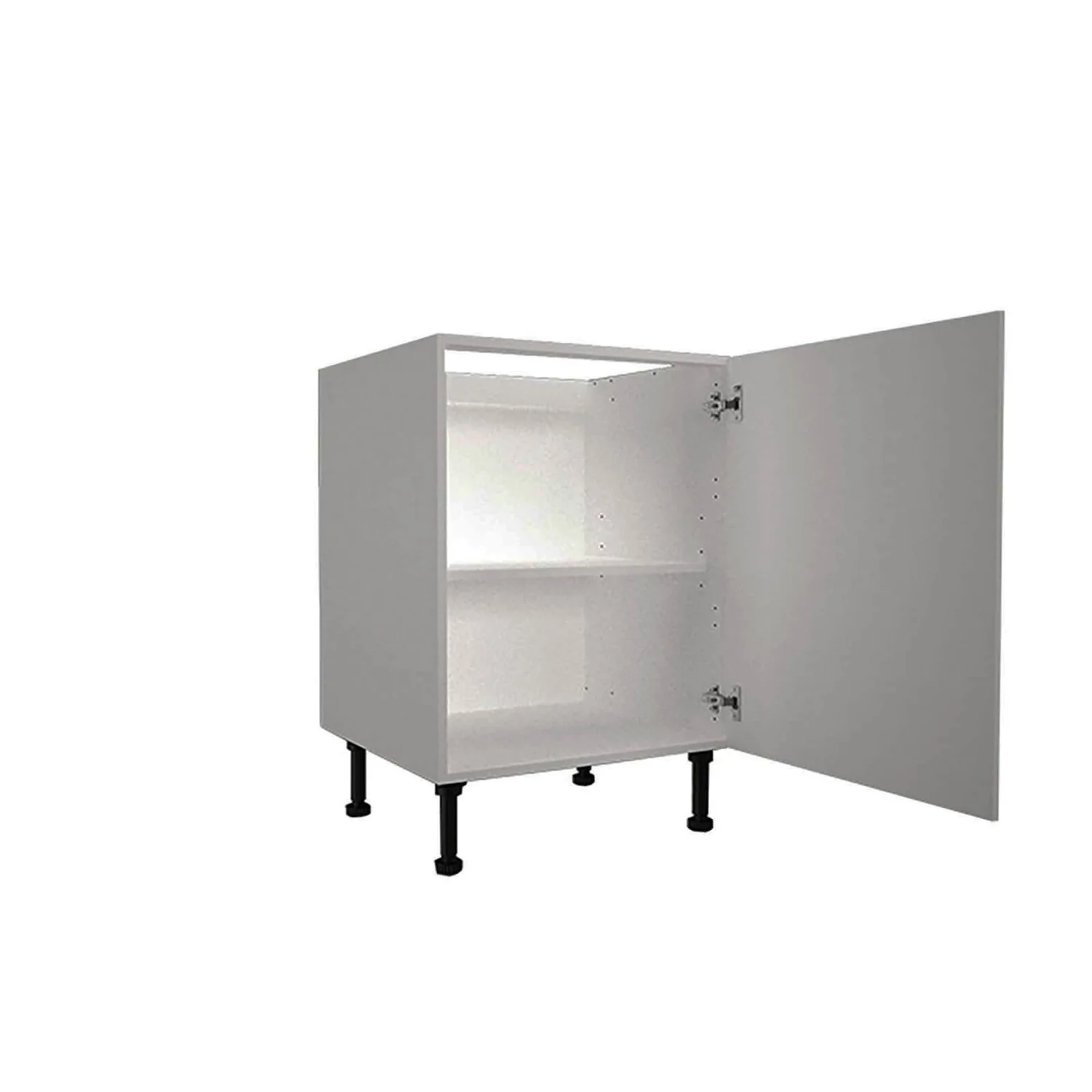 High Gloss Slab Grey 600mm Base Unit 2 High Gloss Slab Grey 600mm Base Unit - Image 2