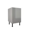High Gloss Slab Grey 500mm Base Unit