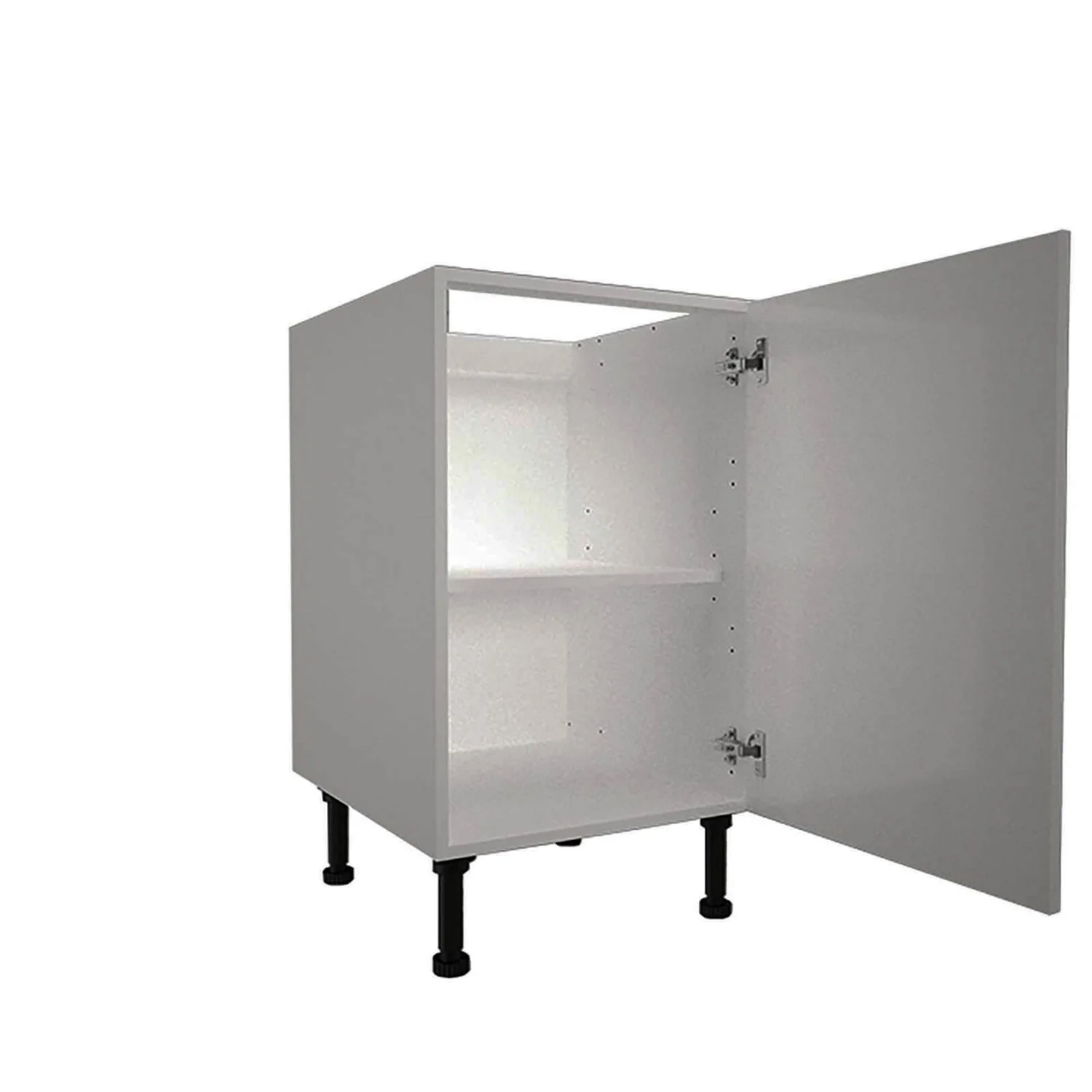 High Gloss Slab Grey 500mm Base Unit 2 High Gloss Slab Grey 500mm Base Unit - Image 2