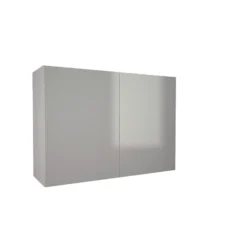 High Gloss Slab Grey 1000mm Wall Unit
