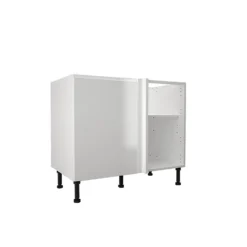 Handleless White Gloss 1000mm Corner Base Unit