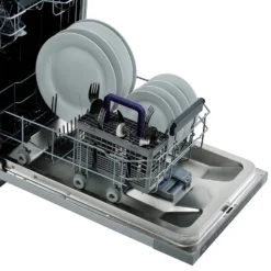 Beko DIS16R10 Fully Integrated Slimline Dishwasher - Silver Control Panel With Fixed Door Fixing Kit -Kitchen Hardware Store 13481848 9784944138743568