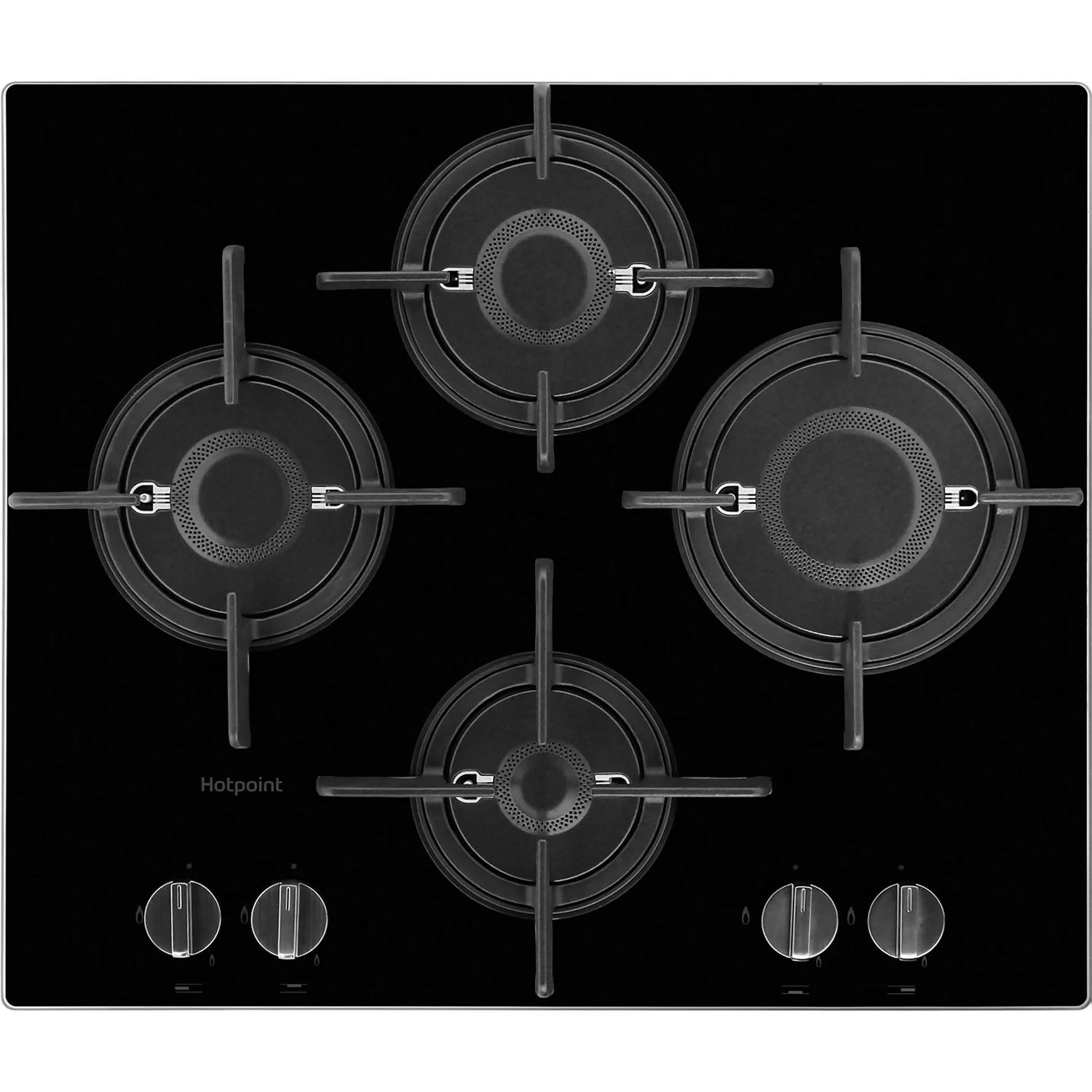 INDESIT Hotpoint FTGHG641D/H 60cm Gas Hob - Black 1 INDESIT Hotpoint FTGHG641D/H 60cm Gas Hob - Black
