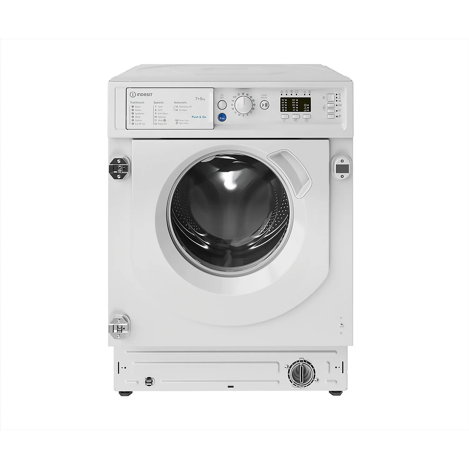 Indesit BIWDIL75125UKN Integrated 7Kg / 5Kg Washer Dryer With 1200 Rpm - White 1 Indesit BIWDIL75125UKN Integrated 7Kg / 5Kg Washer Dryer With 1200 Rpm - White