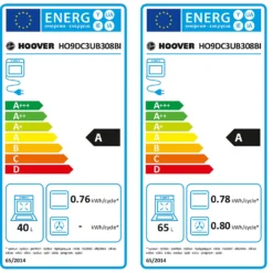 Hoover H-OVEN 300 HO9DC3UB308BI Built In Electric Double Oven - Black / Stainless Steel -Kitchen Hardware Store 13481886 5525029618014075