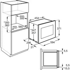 AEG MBB1756SEM Built In Microwave - Stainless Steel -Kitchen Hardware Store 13481933 9054914602268678