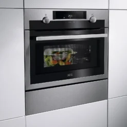 AEG KME565000M Built In Compact Electric Single Oven With Microwave Function - Stainless Steel -Kitchen Hardware Store 13481934 1404914603145857