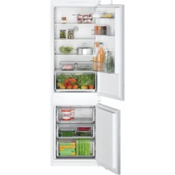 Bosch Serie 2 KIN86NSF0G Integrated 60/40 Frost Free Fridge Freezer With Sliding Door Fixing Kit - White