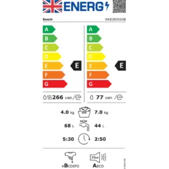 Bosch Serie 4 WKD28352GB Integrated 7Kg / 4Kg Washer Dryer With 1355 Rpm - White -Kitchen Hardware Store 13481986 1964914610579062