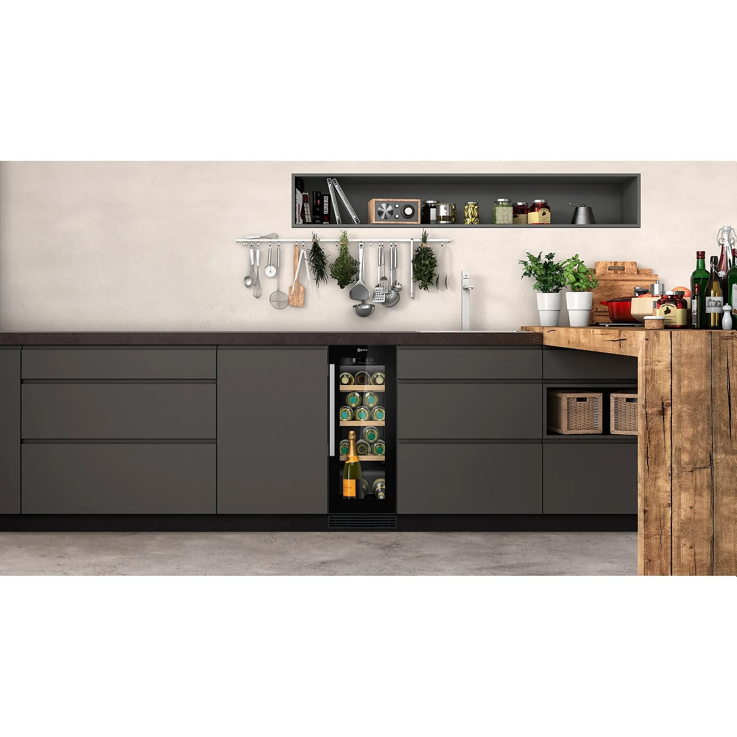 NEFF N70 KU9202HF0G Built In Wine Cooler - Black 5 NEFF N70 KU9202HF0G Built In Wine Cooler - Black - Image 5