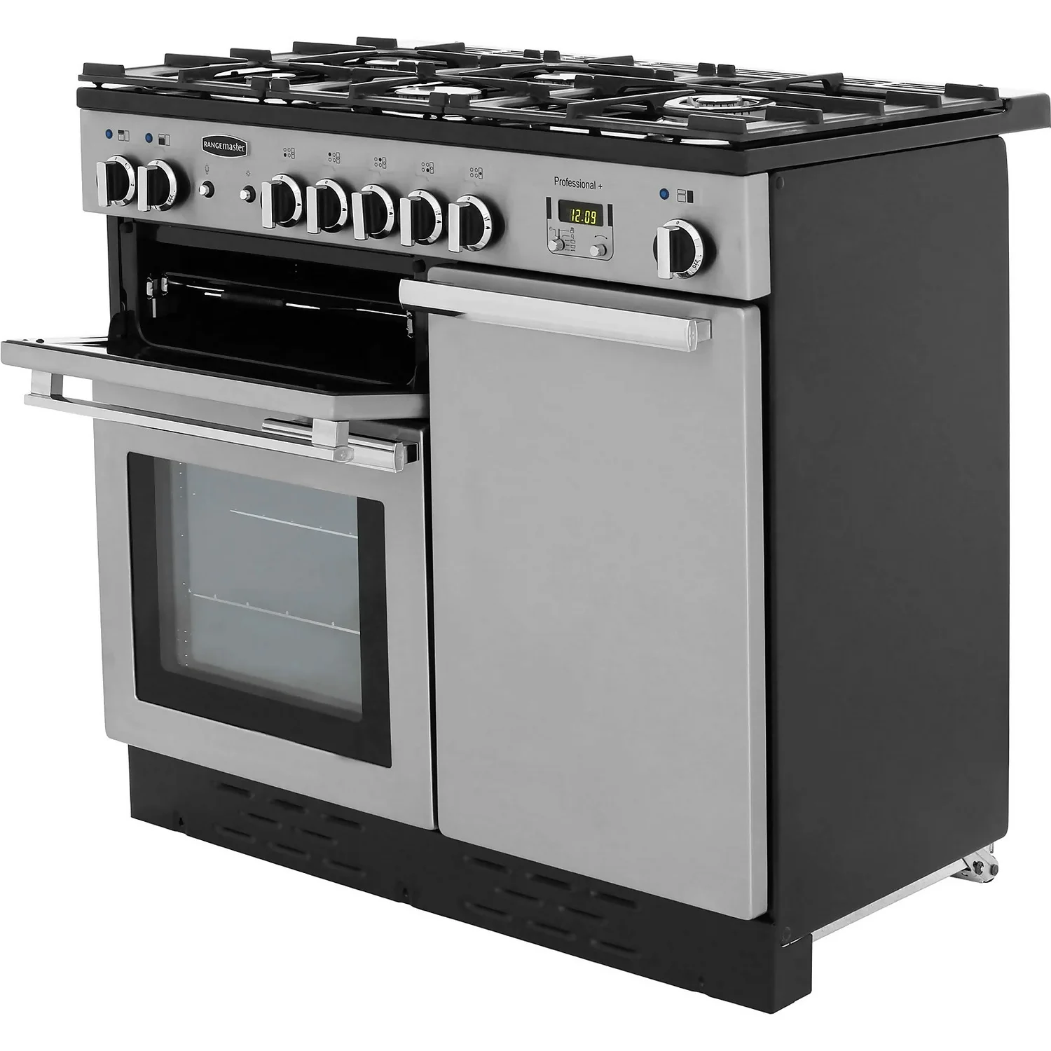 Rangemaster Professional Plus PROP100DFFSS/C 100cm Dual Fuel Range Cooker - Stainless Steel 2 Rangemaster Professional Plus PROP100DFFSS/C 100cm Dual Fuel Range Cooker - Stainless Steel - Image 2