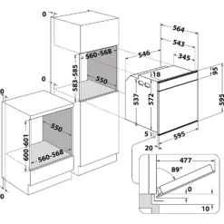 Hotpoint SI9891SPIX Class 9 Stainless Steel Single Oven -Kitchen Hardware Store 13495346 3104940790875811
