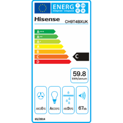 Hisense CH9T4BXUK Chimney Cooker Hood - Stainless Steel -Kitchen Hardware Store 13798426 1304962292270572