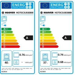 Hoover H-OVEN 300 HO7DC3UB308BI Built Under Electric Double Oven - Black / Stainless Steel -Kitchen Hardware Store 13898783 1925029618231434