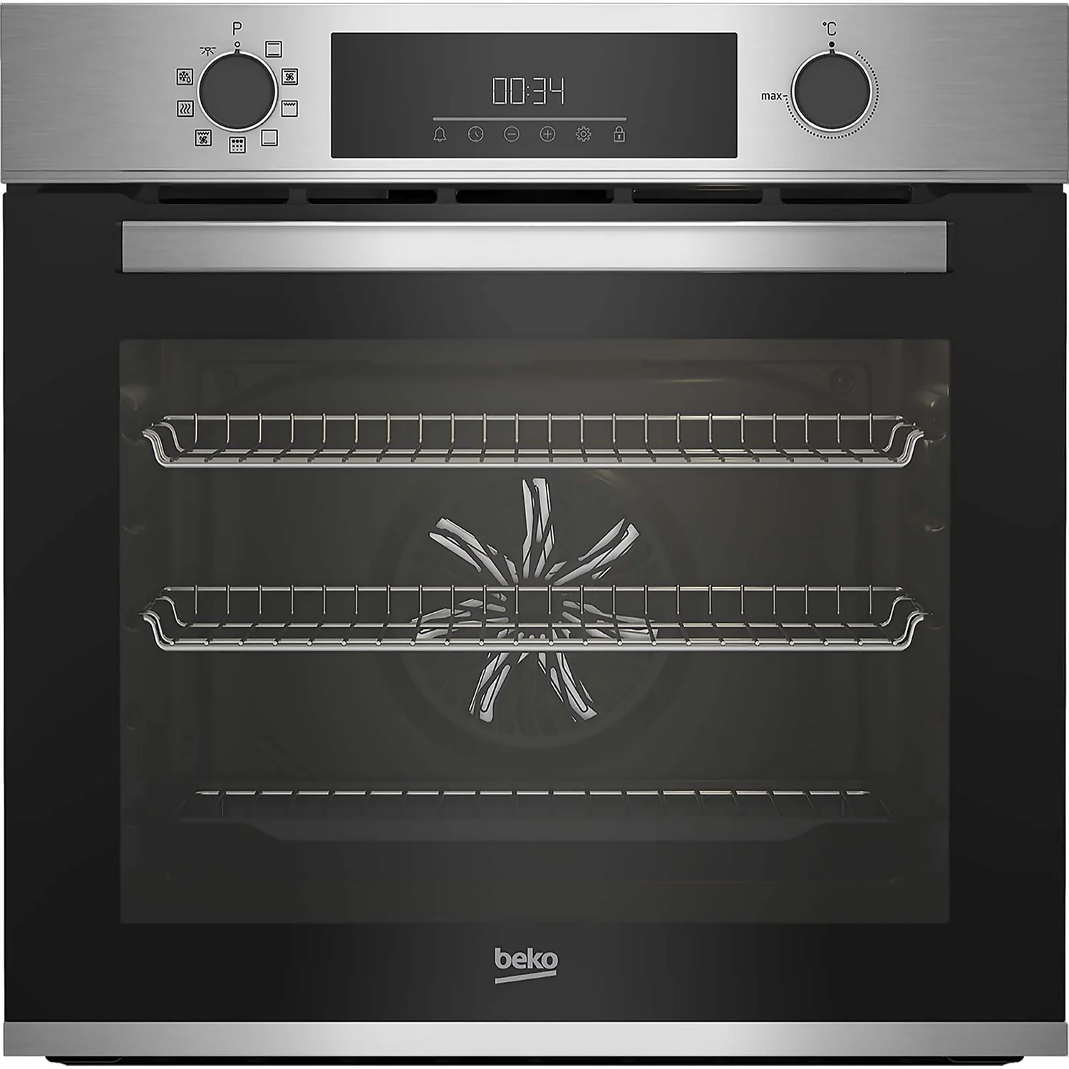 Beko AeroPerfect™ RecycledNet™ BBRIE22300XP Built In Electric Single Oven - Stainless Steel 1 Beko AeroPerfect™ RecycledNet™ BBRIE22300XP Built In Electric Single Oven - Stainless Steel