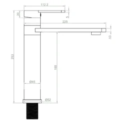 Isla Top Lever Tap - Brushed Steel -Kitchen Hardware Store 13928915 1954998571355877