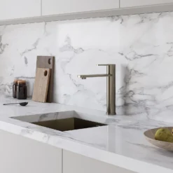 Isla Top Lever Tap - Brushed Steel -Kitchen Hardware Store 13928915 9824998571241439