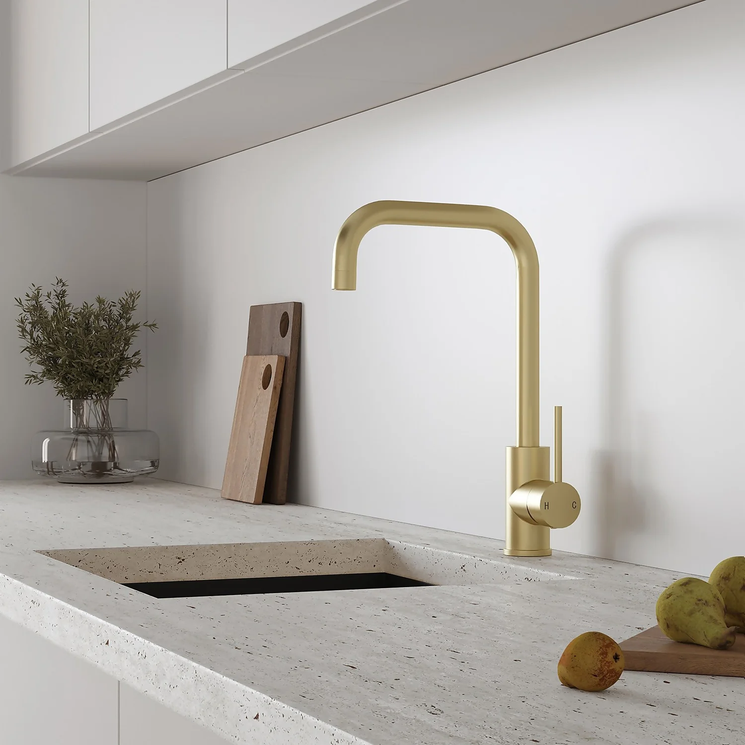 Iona Side Lever Tap - Brushed Brass 2 Iona Side Lever Tap - Brushed Brass - Image 2