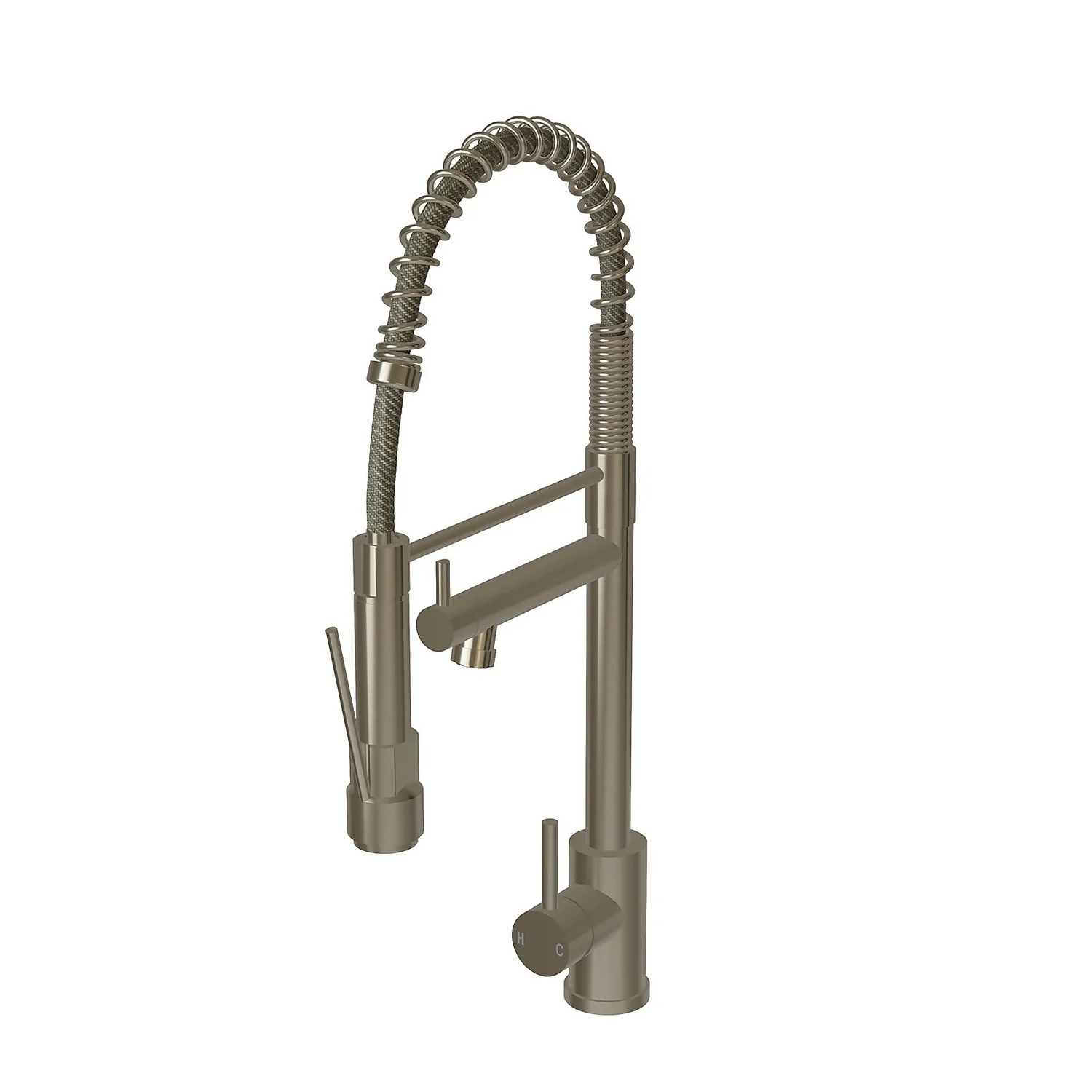 Rona Pull And Spray Tap - Brushed Steel 1 Rona Pull And Spray Tap - Brushed Steel