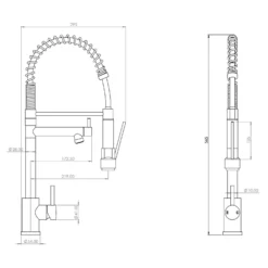 Rona Pull And Spray Tap - Brushed Steel 7 Rona Pull And Spray Tap - Brushed Steel -Kitchen Hardware Store 13928923 1934998571304271