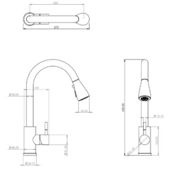 Leonie Pull And Spray Tap - Chrome -Kitchen Hardware Store 13929189 1834998572077881