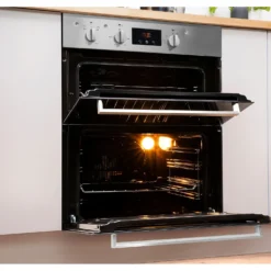 Indesit Aria IDU6340IX Built Under Electric Double Oven With Feet - Stainless Steel -Kitchen Hardware Store 13950686 1414985910820059