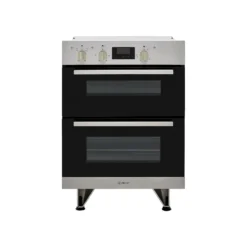 Indesit Aria IDU6340IX Built Under Electric Double Oven With Feet - Stainless Steel