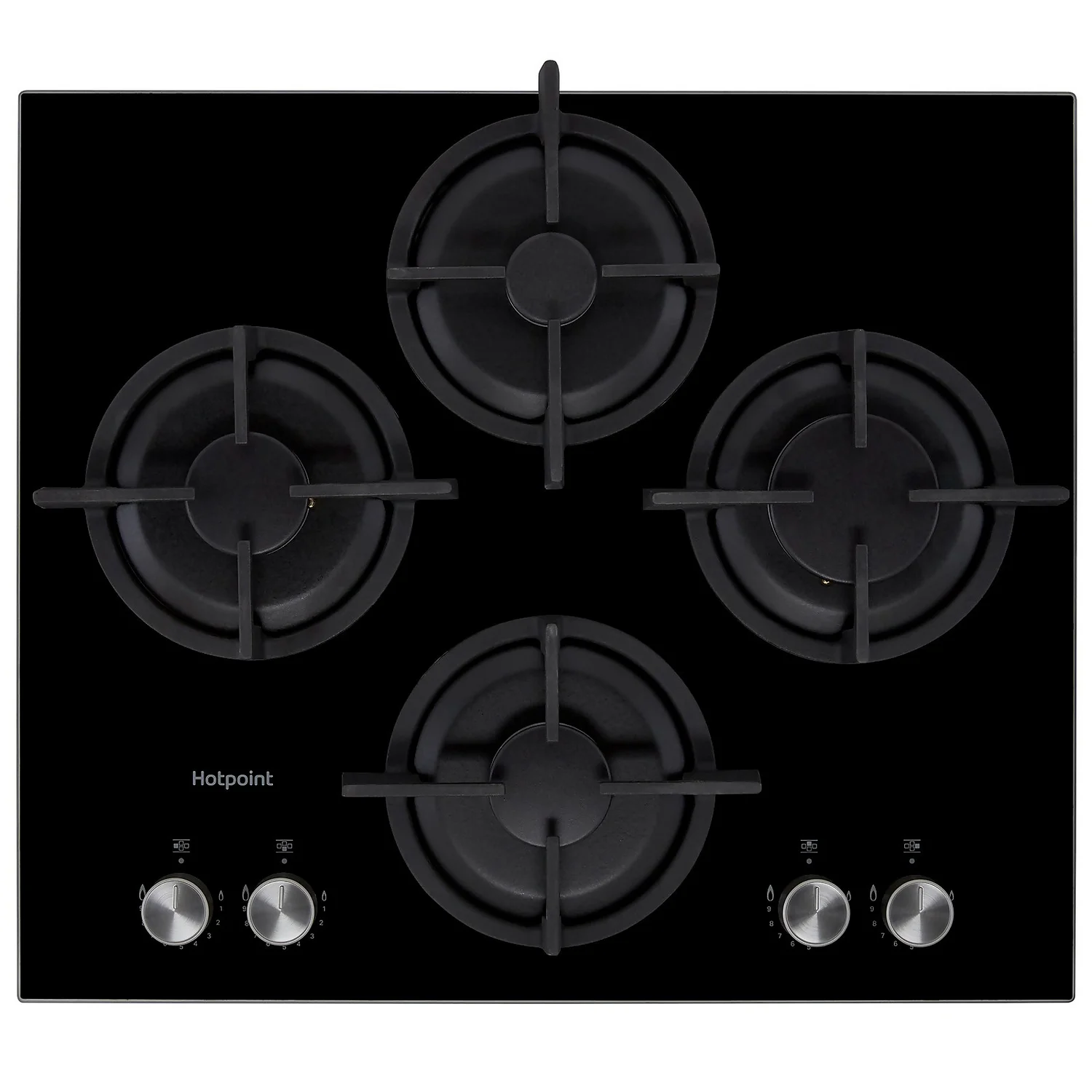 Hotpoint HGS61SBK 60cm Gas Hob - Black 1 Hotpoint HGS61SBK 60cm Gas Hob - Black