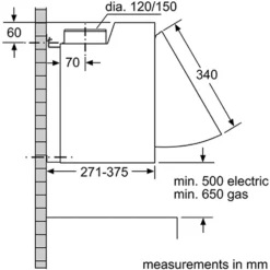 Bosch Serie 2 DEM63AC00B 60 Cm Integrated Cooker Hood - Silver -Kitchen Hardware Store 13950698 1974985910681519