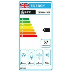 NEFF N50 D95IHM1S0B 89 Cm Angled Chimney Cooker Hood - Black -Kitchen Hardware Store 13950706 2074985910882522