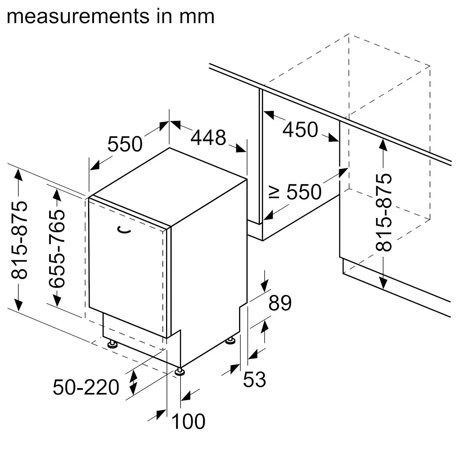 NEFF N50 S875HKX20G Wifi Connected Fully Integrated Slimline Dishwasher - Stainless Steel Control Panel & Sliding Door Kit 9 NEFF N50 S875HKX20G Wifi Connected Fully Integrated Slimline Dishwasher - Stainless Steel Control Panel & Sliding Door Kit - Image 9