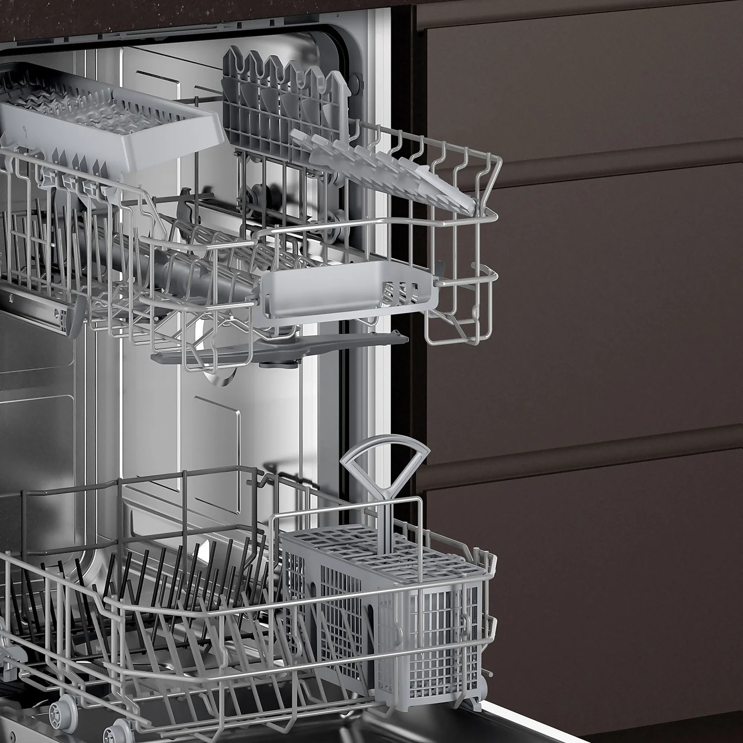 NEFF N50 S875HKX20G Wifi Connected Fully Integrated Slimline Dishwasher - Stainless Steel Control Panel & Sliding Door Kit 6 NEFF N50 S875HKX20G Wifi Connected Fully Integrated Slimline Dishwasher - Stainless Steel Control Panel & Sliding Door Kit - Image 6