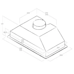Elica ERA-HE-SS-80 73cm Canopy Cooker Hood - Stainless Steel - For Ducted/Recirculating Ventilation -Kitchen Hardware Store 14200022 1445011778159544