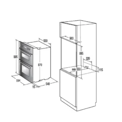 Hisense BID95211XUK Built In Electric Double Oven - Stainless Steel 18 Hisense BID95211XUK Built In Electric Double Oven - Stainless Steel -Kitchen Hardware Store 14200023 1555011759415040