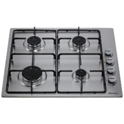 Hisense GM642XSUK 58cm Gas Hob - Stainless Steel