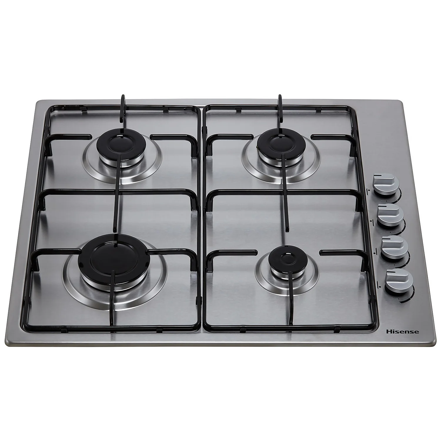 Hisense GM642XSUK 58cm Gas Hob - Stainless Steel 1 Hisense GM642XSUK 58cm Gas Hob - Stainless Steel