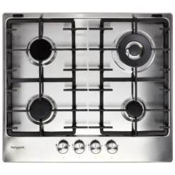 Hotpoint PPH60GDFIXUK 59cm Gas Hob - Silver