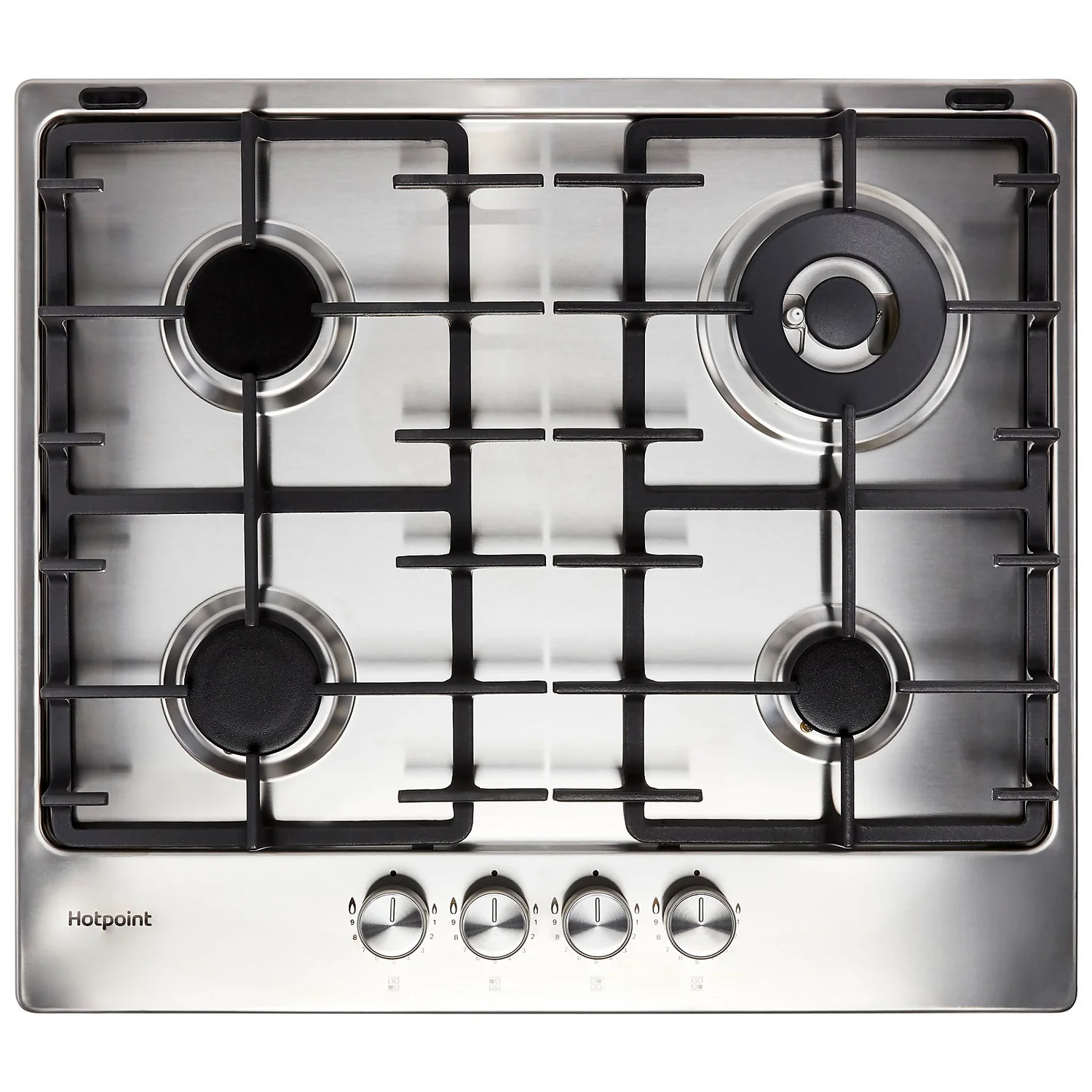 Hotpoint PPH60GDFIXUK 59cm Gas Hob - Silver 1 Hotpoint PPH60GDFIXUK 59cm Gas Hob - Silver