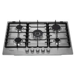 Hotpoint PPH75GDFIXUK 75cm Gas Hob - Silver