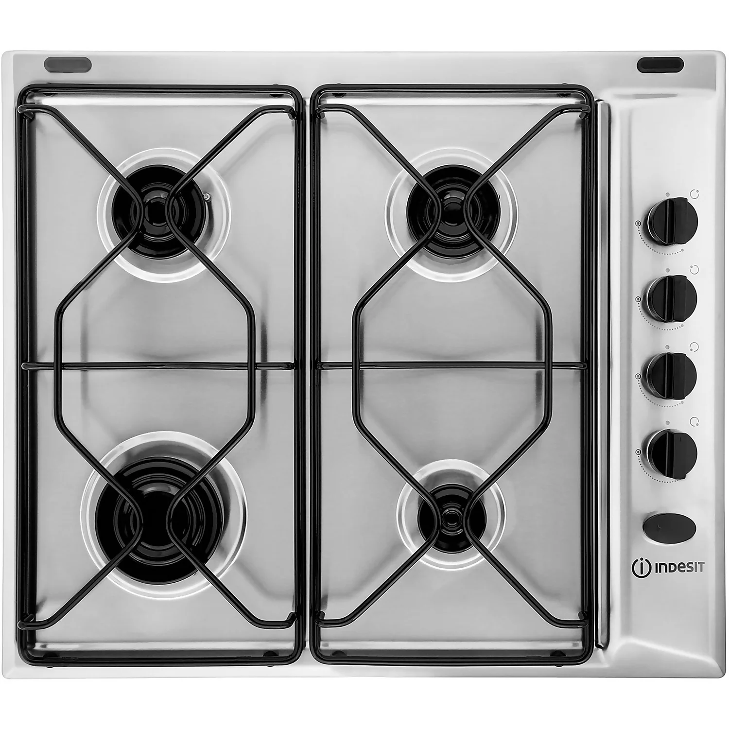 Indesit Aria PAA642IX/IWE 58cm Gas Hob - Stainless Steel 1 Indesit Aria PAA642IX/IWE 58cm Gas Hob - Stainless Steel
