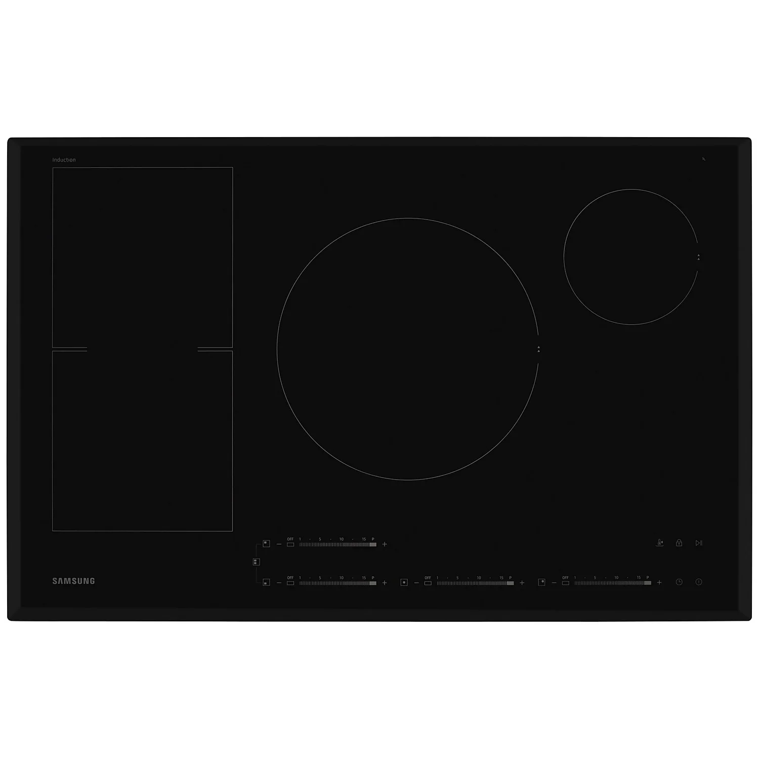 Samsung NZ84F7NC6AB 80cm Induction Hob - Black 2 Samsung NZ84F7NC6AB 80cm Induction Hob - Black - Image 2