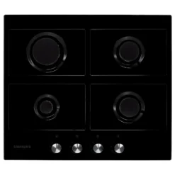 Samsung Prezio NA64H3000AK 60cm Gas Hob - Black / Glass -Kitchen Hardware Store 14200057 7245011750229166