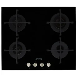 Smeg Piano Design PV264N 60cm Gas Hob - Black