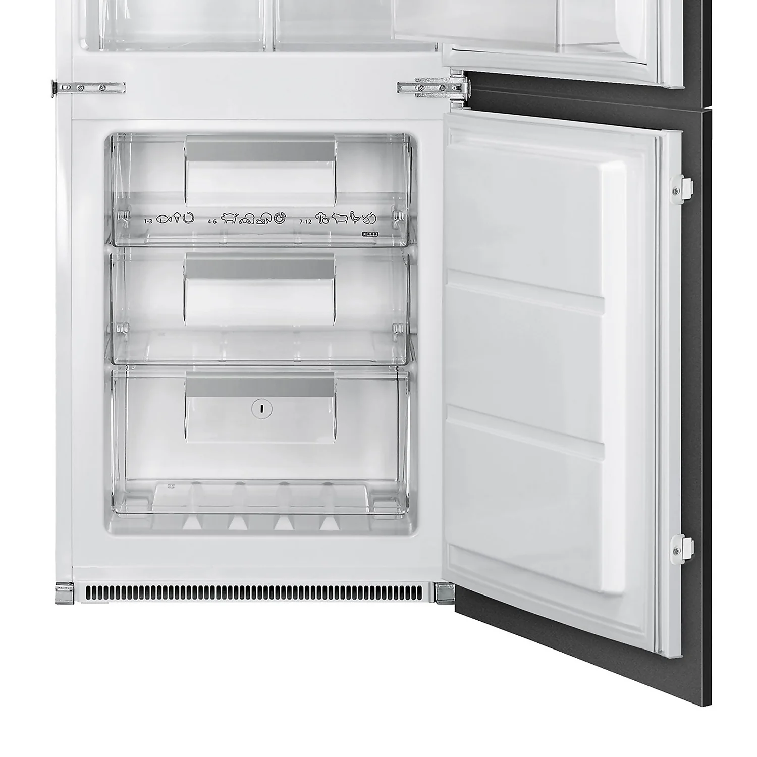 Smeg UKC8173N1F Built In Fridge Freezer - White 3 Smeg UKC8173N1F Built In Fridge Freezer - White - Image 3