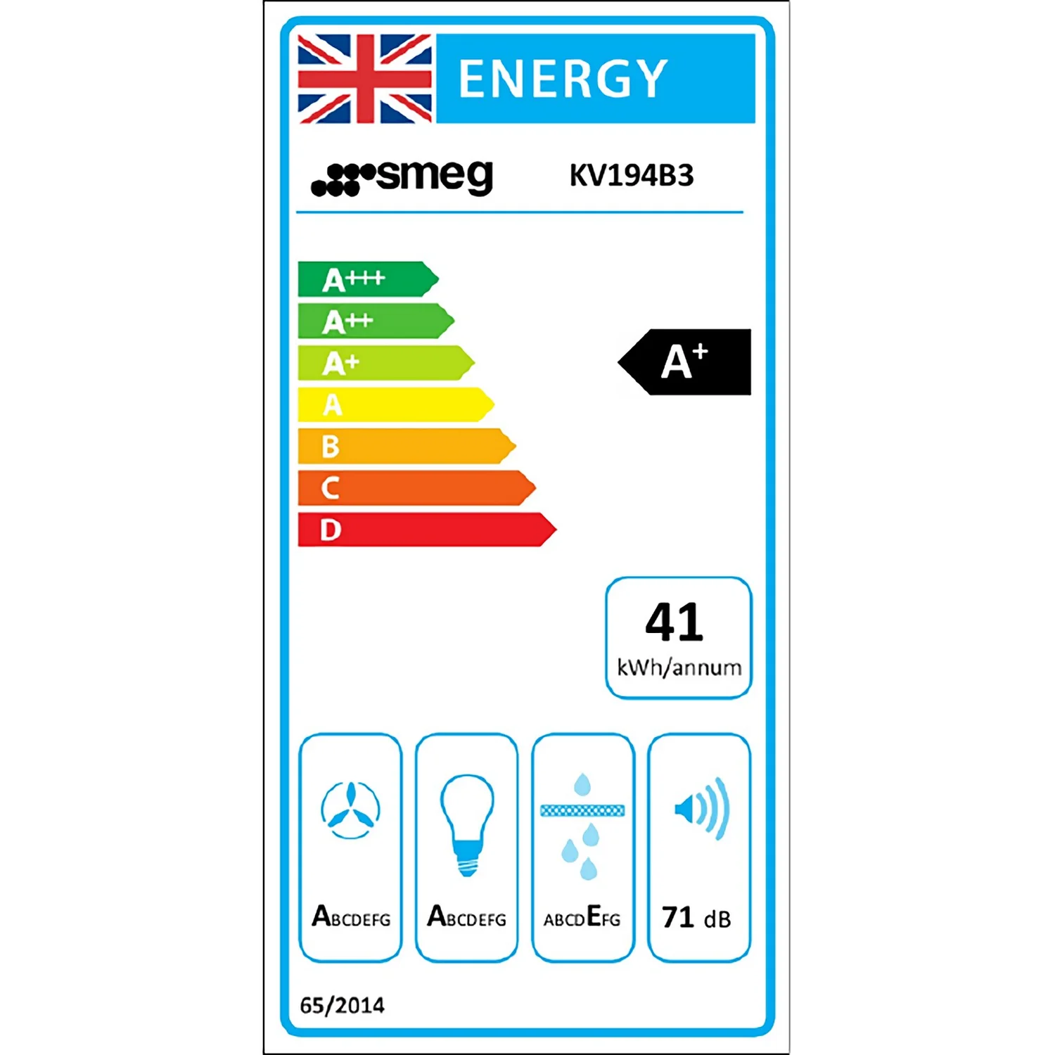 Smeg KV194B3 90cm Integrated Cooker Hood - Black Glass 7 Smeg KV194B3 90cm Integrated Cooker Hood - Black Glass - Image 7